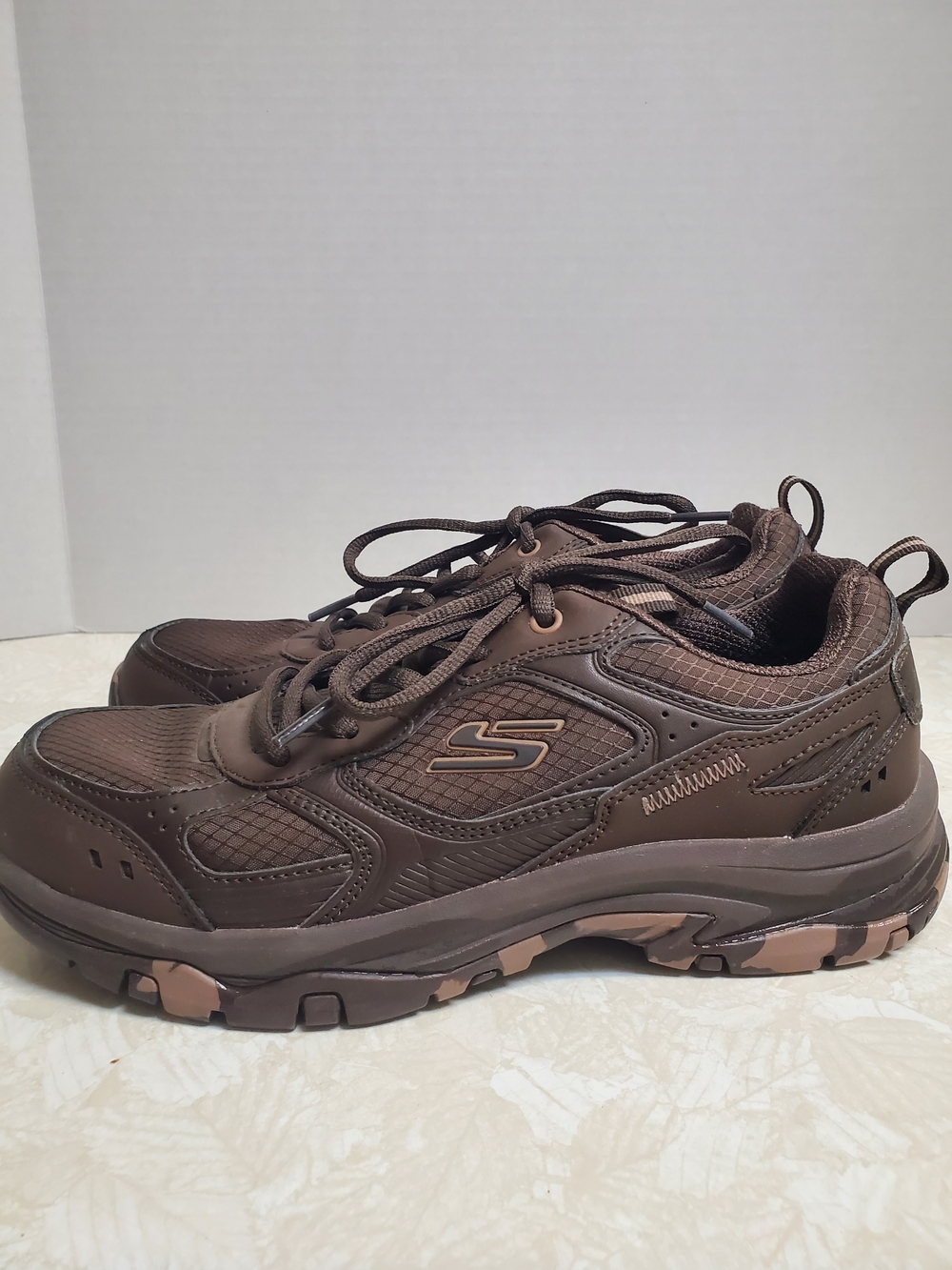 Skechers Womens Brown Athletic Trail Shoes